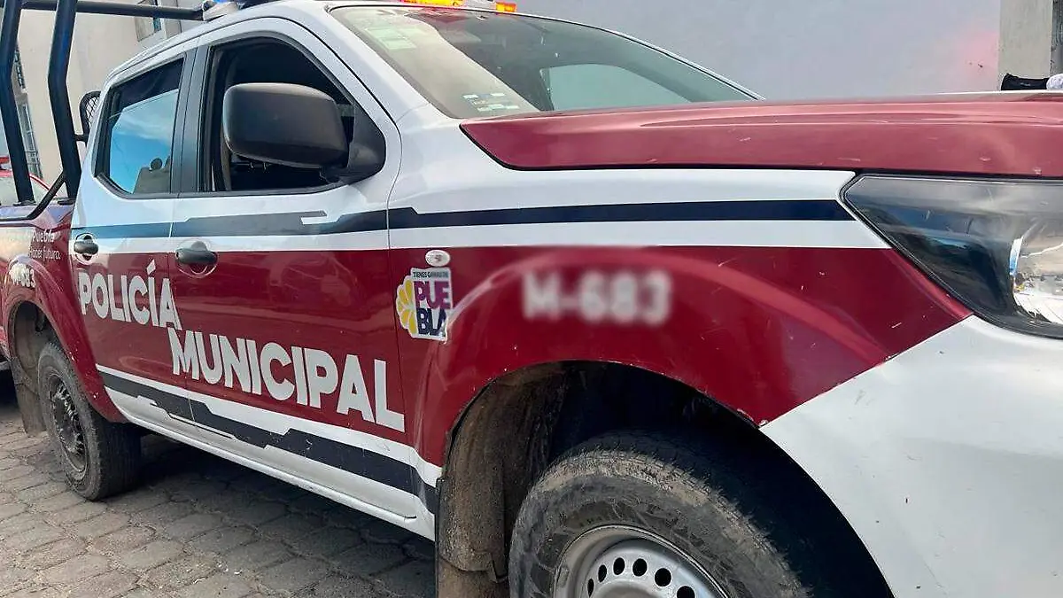 patrulla municipal en calles de Puebla ilustrativa